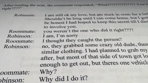 Exclusive Message Exchange Between Charlie Kirk Suspect and Housemate
